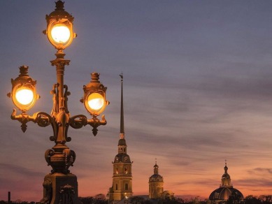 Фонари ночного Петербурга — прошлое, настоящее, будущее