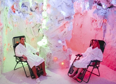 Массаж в соляной пещере для двоих с живой музыкой и чаем