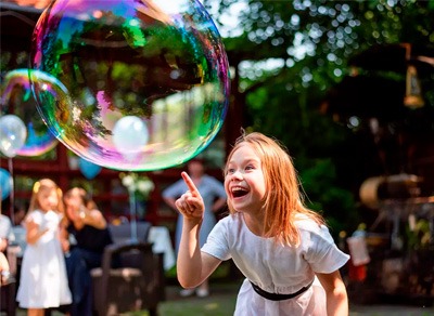 Шоу мыльных пузырей для детских праздников