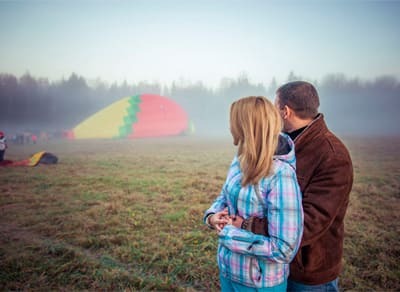 Индивидуальный полет на воздушном шаре для пар