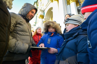 Познавательная прогулка вокруг Эрмитажа для детей (в группе)