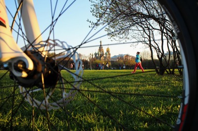 Велосипедная прогулка по центру Петербурга